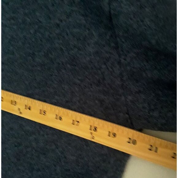 Pink Victoria Secret Cropped Sweat Shirt Womens XS Blue Hooded Drawstrings - Picture 7 of 9